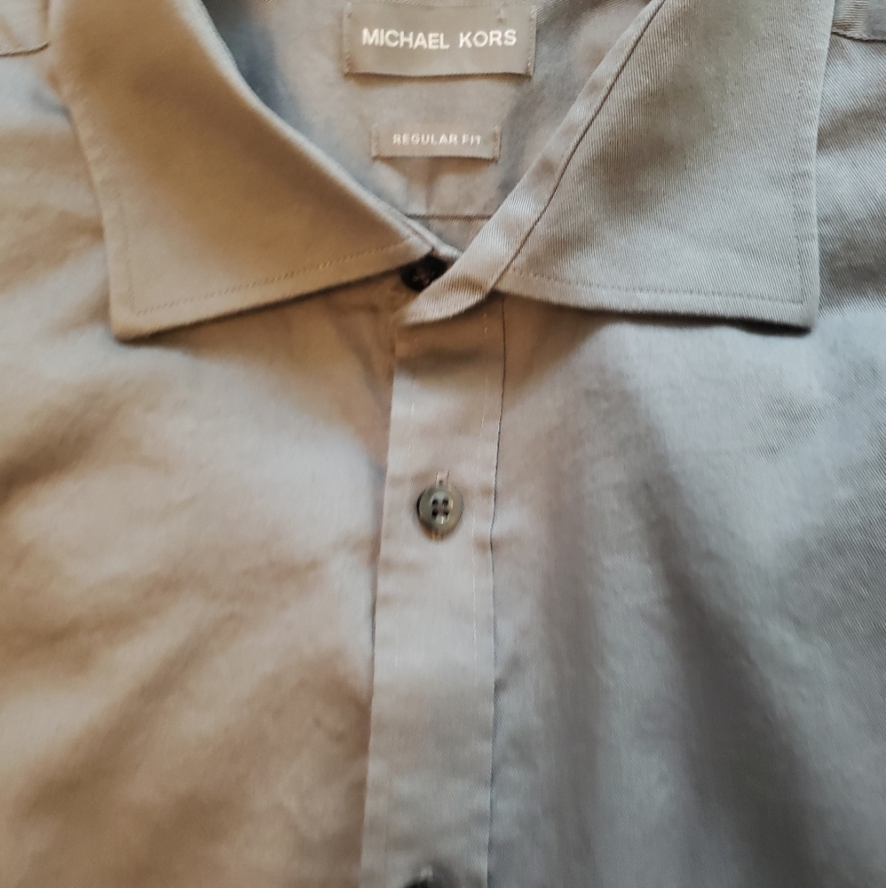 Michael Kors mens button down gray sz 17 1/2